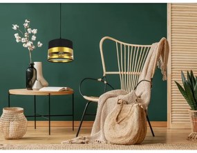 Lampadario su filo MILO 1xE27/60W/230V dorato/nero