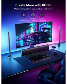 Govee - Smart Gaming WiFi Pannelli LED + Smart Dual controller Bianco Wi-Fi