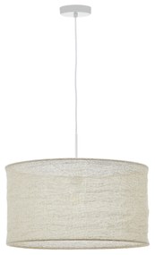 Kave Home - Paralume per lampada da soffitto Mariela in lino con finitura in beige Ã˜ 50 x 30 cm