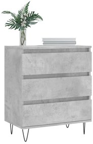 Credenza grigio cemento 60x35x70 cm in legno multistrato