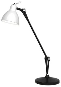 Luxy T1 Lampada da Tavolo Nero/Bianco Brillante - Rotaliana