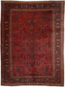 Sarouk Tappeto 410 x 300 Rosso (Iran) Annodato A Mano
