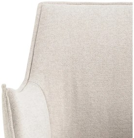 Sedia da pranzo color crema in imbottito Bonita – Actona