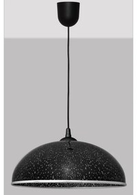 Lampadario su filo CIRCLE 1xE27/15W/230V nero