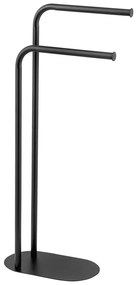 Stand portasciugamani nero in acciaio Levante – Wenko