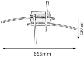 Rabalux 2503 - Plafoniera LED ALEXIS 4xLED/6W