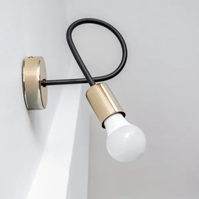 Lampada da parete OXFORD 1xE27/15W/230V oro/nero