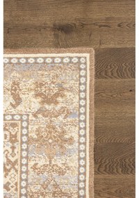 Tappeto in lana marrone chiaro 100x180 cm Carol - Agnella