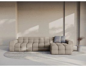 Divano angolare marrone (con penisola a destra/con chaise lounge) Kendal – Micadoni