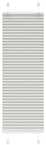 Tenda Plissettata Grigio Chiaro 40x100 Cm Larghezza Tessuto /