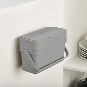 Bidone per l'umido grigio 4 l Duo – Joseph Joseph