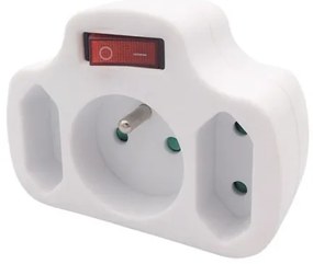 Solight P103 - Multiprese 1P 10A + 2P 2,5A con interruttore