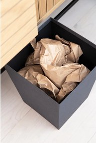 Cestino per la spazzatura nero Sofia Canvas Paper Laminate – Bigso