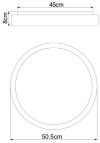 Globo 41586-24 - Plafoniera LED dimmerabile SONNY LED/24W/230V + +TC