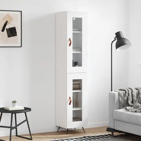 Credenza Bianca 34,5x34x180 Cm İn Legno Multistrato /