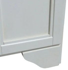 Mobile bagno a terra 55 bianco decape con lavabo e specchio Romantica