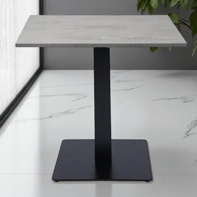 Tavolo da bar ristorante quadrato 80x80 cm con piano laminato Cemento H 75