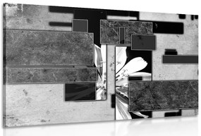 Stampa su tela – Astrazione in bianco e nero