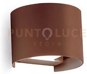 Ges877c-  applique in alluminio e vetro colore marrone led 3000k 92...