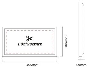 Pannello LED LED/48W/230V 4000K 120x30 cm