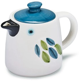 Teiera in ceramica bianca e blu Forest Birds - Cooksmart ®