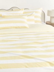 Copripiumino reversibile in cotone a righe Lorena