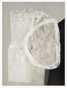 Quadro su tela dipinto a mano White Stone