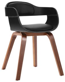 Sedia Da Pranzo İn Legno Piegato E Similpelle /