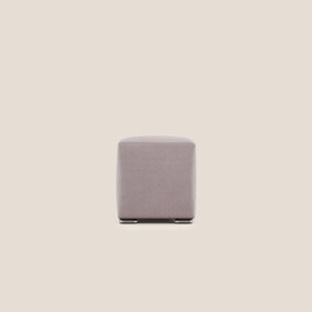 Cube pouf in tessuto morbido impermeabile T02 rosa