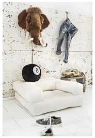 Poltrona pieghevole per bambini con sgabello Grigio scuro Mini Cube - Karup Design