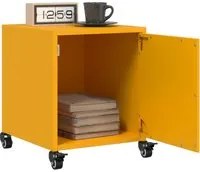 Comodini 2 pz Giallo Senape 36x39x43,5 cm in Acciaio 846621