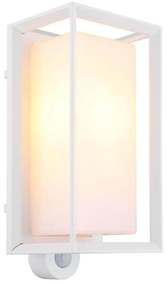 Globo 31982WS - Applique da esterno con sensore LOGANA 1xE27/60W/230V IP44 bianco