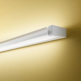 Applique In Metallo Moderna Sway Bianco Led Piccola