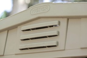 Casetta da Giardino Porta Attrezzi 256,5x182x243 cmin Resina Keter Factor 8x6 Beige...