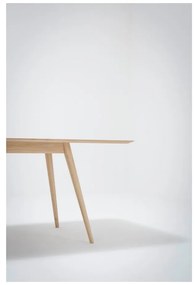 Tavolo da pranzo in legno massiccio di quercia , 220 x 90 cm Stafa - Gazzda