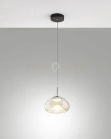 Brena sospensione cognac 1 luce a led cct 2700k - 3000k - 4000k- 10...