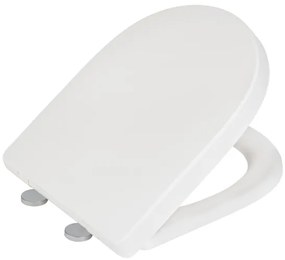 WENKO 24988100-WC sedile EXCLUSIVE 45x36,5 cm bianco/argento