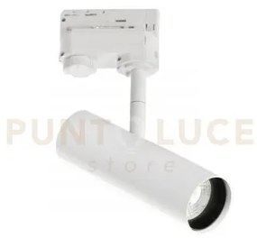 Proiettore a binario led rocket bianco 7w 980lm cct 3000k / 4000k 5...