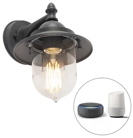 Lampada da parete per esterni intelligente grigio scuro incl. Wifi ST64 - Oxford