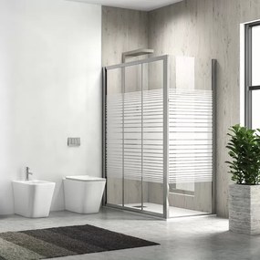 Box doccia 90x100 altezza 180 cm apertura scorrimento KP3000S - KAMALU