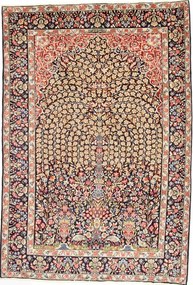 Kerman Tappeto 210 x 310 Blu (Iran) Annodato A Mano