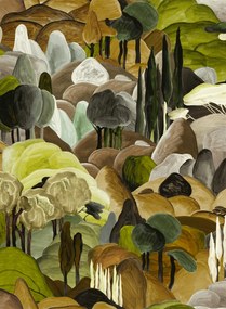 Arte Tapete All Ombra Dei Cipressi - Forest Walk