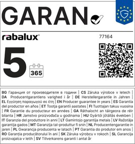 Rabalux 77164 - Applique a LED da esterno URFA LED/18W/230V IP65 bianco