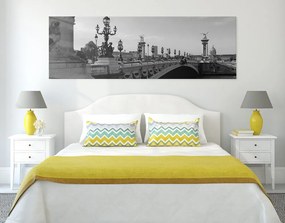 Quadro su tela – Ponte Alessandro III a Parigi in bianco e nero