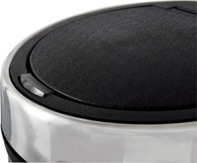 Cestino per la spazzatura color argento lucido in acciaio touch 30 l – MSV