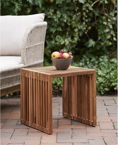 Tavolino in legno di teak 40x40 cm Pego - House Nordic