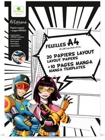 Artissimo - fogli layout A4 + texture - Manga
