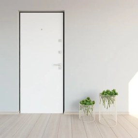 Pannello per porta blindata MATT rivestito melamina bianco L 95  x H 213 cm, Sp 3 mm