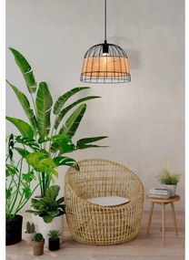 Eglo 55709 - Lampadario a sospensione con filo ANWICK 1xE27/40W/230V rattan