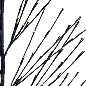 Albero di Natale nero 200 cm incl. LED IP44 - Vixen